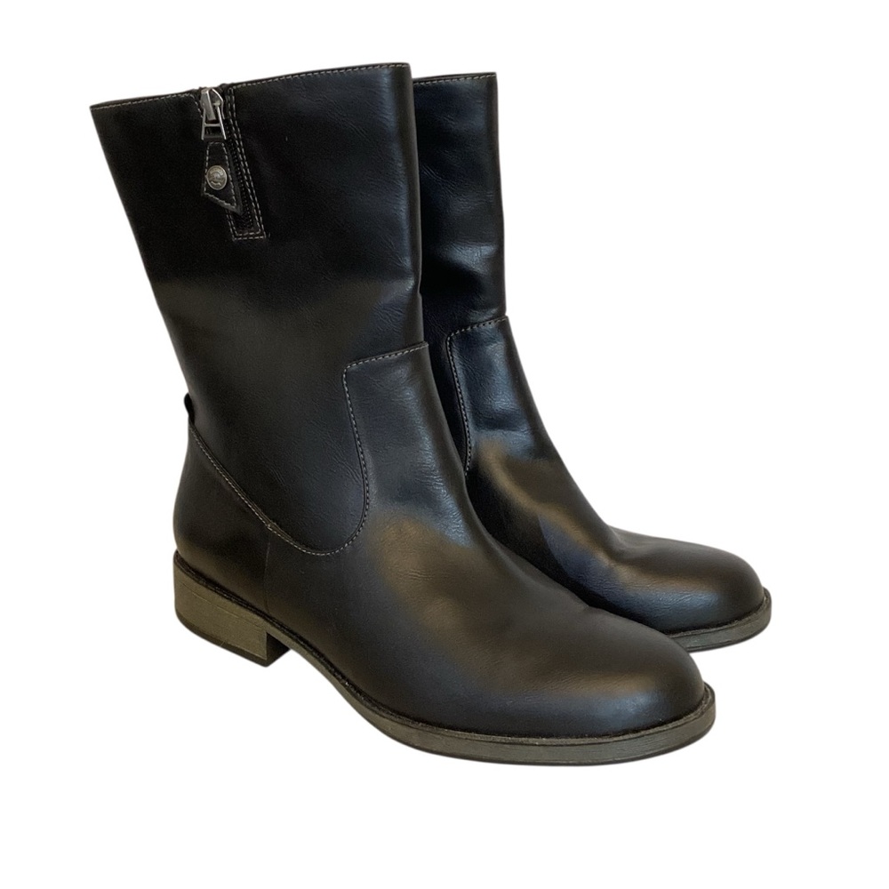 Dr. Scholl’s 10 Inertia Boots Women's Mid Calf Zip Moto Advanced Comfort Shoes